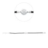 Armband aus 750 Gold Weißgold Brillant 0,23ct TW-SI L:17,8cm Zarge