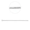 Armband aus 750 Gold Weißgold 100 Diamanten 1,87ct TW-SI B:6,2mm L:19cm