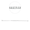 Armband aus 585 Gold Weißgold 21 Diamanten 0,99ct TW-SI B:3,5mm L:17,8cm