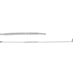 Armband aus 750 Gold Weißgold 25 Diamanten 0,15ct W-SI L:17,8cm