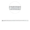 Armband aus 750 Gold Weißgold 311 Diamanten 6,51ct L:17,5cm
