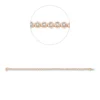Armband aus 750 Gold weiß/rot 46 Brillanten 2ct TW-SI L:18cm Zarge