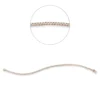 Armband aus 750 Gold weiß/rot 89 Brillanten 1ct TW-SI B:1,8mm L:18cm 4er-Krappe