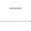 Armband aus 750 Gold weiß/rot 63 Brillanten 1,51ct TW-SI B:2,8mm L:18cm 4er-Krappe