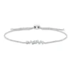 Armband aus 750 Weißgold 9 Brillanten 0,21ct TW-SI B:17,4mm L:22,9cm