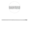 Armband aus 750 Weißgold 106 Brillanten 7,45ct F-SI B:5,3mm L:17,8cm