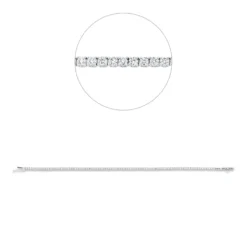 Armband aus 750 Weißgold 94 Brillanten 1,82ct TW-SI B:1,8mm L:1,9 cm