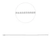 Armband aus 750 Weißgold 95 Brillanten 1,05ct TW-SI B:1,6mm L:17,5cm 4er-Krappe