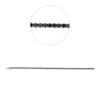 Armband aus 750 Weißgold 80 Brillanten 3,08ct schwarz B:2mm L:17,8cm 4er-Krappe