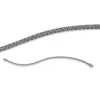 Armband aus 750 Weißgold 82 Brillanten 1,75ct schwarz B:1,8mm L:18cm 4er-Krappe