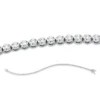 Armband aus 750 Weißgold 87 Brillanten 0,45ct TW-SI B:1,4mm L:17,8cm 4er-Krappe