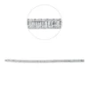 Armband aus 750 Weißgold 550 Diamanten 5,57ct F-VSI B:4,9mm L:17,3cm