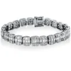 Armband aus 750 Weißgold 212 Diamanten 17,15ct W-VSI/SI B:8,9mm L:17,5cm