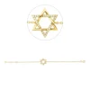 Armband David Stern aus 585 Gelbgold 27 Brillanten 0,12ct W-SI/PI L:17,5cm