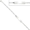 Armband für Kinder, Figaroarmband schlicht, aus 925 Silber, 14-16cm