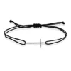 Armband Kreuz aus 750 Gold Weißgold 23 Brillanten 0,11ct F-SI B:23,8mm