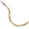 Armband mit 28 Diamanten 0.28Ct 585 Gold Rotgold & Weißgold Damen
