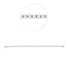 Armband 750 Weißgold 60 Diamanten Oval-Schliff 4,29ct F-VSI/SI B:3,4mm L:17,8cm