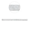 Armband 750 Weißgold 120 Diamanten Prinzess-Schliff 3,38ct F-VSI B:9,7mm L:17,8cm