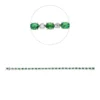 Armband 750 Weißgold 25 Tsavorithe 4,54ct grün 25 Brillanten 0,51ct F-SI L:17,5cm