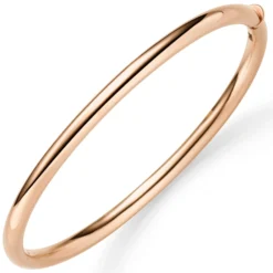 Armreif Armband Armschmuck aus 585 Gold Rotgold 4mm breit glänzend oval 60x49mm