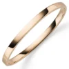 Armreif Armband Armschmuck aus 585 Gold Rotgold, 5mm breit, flach, glänzend