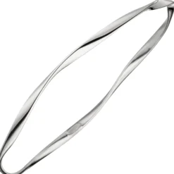 Armreif Armband Armschmuck aus 925 Silber rhodiniert gewellt 2,9mm schmal