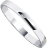 Armreif Armschmuck aus 925 Echt Silber Sterlingsilber rhodiniert, oval