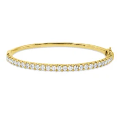 Armreif aus 750 Gold Gelbgold 27 Brillanten 2,18ct J-PI 46x56mm