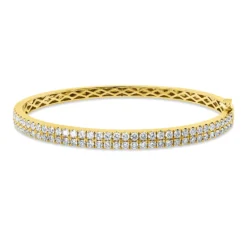 Armreif aus 750 Gold Gelbgold 72 Brillanten 2,26ct TW-SI 46x56mm