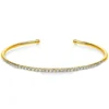 Armreif aus 750 Gold Gelbgold 36 Brillanten 0,65ct TW-SI 45x55mm