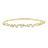 Armreif aus 750 Gold Gelbgold 22 Diamanten 1,51ct TW-SI Zarge