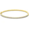 Armreif aus 750 Gold gelb/weiß 29 Brillanten 0,97ct TW-SI 53x63mm