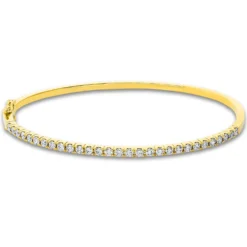 Armreif aus 750 Gold gelb/weiß 29 Brillanten 0,97ct TW-SI 53x63mm