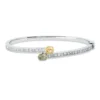 Armreif aus 750 Gold gelb/weiß/rot 40 Diamanten 2,82ct 46x52mm 4er-Krappe