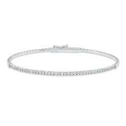 Armreif aus 750 Gold Weißgold 40 Brillanten 0,63ct W-PI 48x58mm