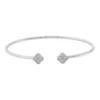 Armreif aus 750 Gold Weißgold 10 Brillanten 0,33ct TW-SI 46x56mm
