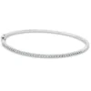 Armreif aus 750 Gold Weißgold 37 Brillanten 0,48ct TW-SI 53x63mm