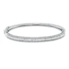 Armreif aus 750 Gold Weißgold 205 Diamanten 1,29ct TW-SI 48x58mm