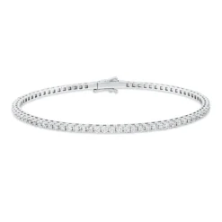 Armreif aus 750 Gold Weißgold 78 Diamanten 2ct TW-SI 51,3x59,7mm