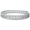 Armreif aus 750 Gold Weißgold 55 Diamanten 6,35ct TW-SI 46x56mm