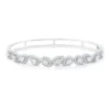 Armreif aus 750 Gold Weißgold 132 Diamanten 2,25ct 6,7x60,5mm