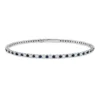 Armreif aus 750 Weißgold 38 Saphire 1,09ct blau 37 Brillanten 0,91ct TW-SI Ø58mm