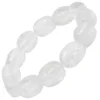 Armschmuck Armband aus echtem Bergkristall, dehnbar, für Damen