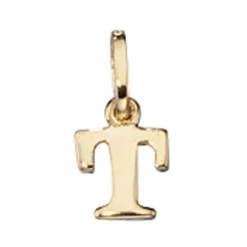 Buchstabe " T " Ketten Anhänger 5,6x7,5mm Goldanhänger 333 Gold Einhänger Unisex