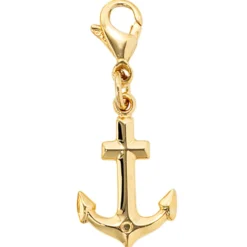 Charm Anhänger 10,9x17mm Einhänger Anker 333 Gold Gelbgold Bettelarmband Damen