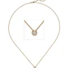 Collier Ankerkette mit Anhänger Solitär Diamant 0.15Ct 585 Rotgold 45cm