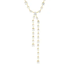 Collier aus 750 Gold Gelbgold 51 Brillanten 5,41ct W-SI