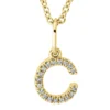 Collier aus 750 Gold Gelbgold 18 Brillanten 0,03ct TW-SI L:45cm