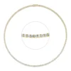 Collier aus 750 Gold Gelbgold 168 Brillanten 8,23ct TW-SI L:42,5cm 4er-Krappe